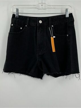 MYOURSA black jean shorts small